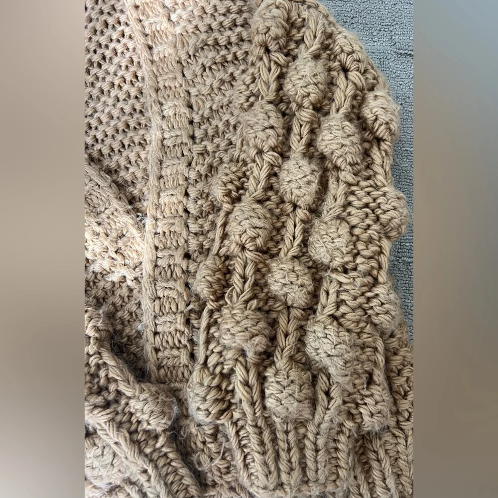 Chicwish Oversized Caramel Knit Sweater Cardigan - Picture 5 of 16